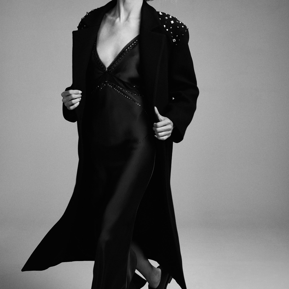 NWTs zara studded slip dress limited edition